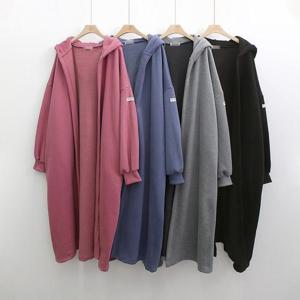 [강물처럼]빅사이즈사랑해요 K470L312 롱후드양기모가디건 PO (1