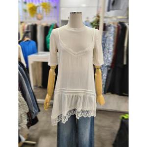 밸리걸 세이브존01 레이스 배색  언발 롱 뷔스티에 825950