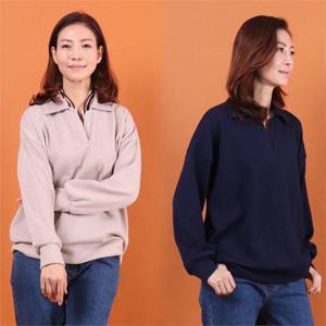 [강물처럼]아이우먼 하프오픈카라골지티 WW7595M011 빅사이즈 (6