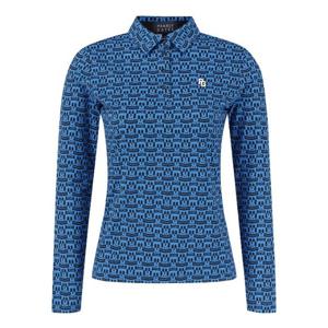 M 파리게이츠골프긴팔티 NQC 521E2TO502_BL 여성 로고 패턴 냉감 긴팔 티셔츠