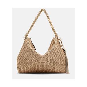 지미추 Callie 미디엄 라피아 이펙트 숄더 백 P01156166