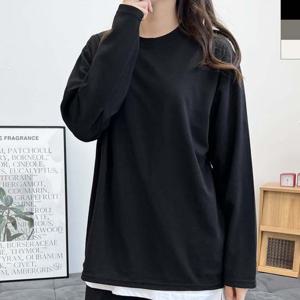 GBB KT21 여자루즈핏엠보싱긴팔티