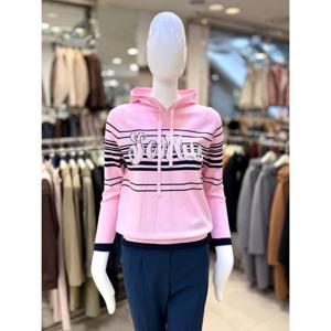 [조이너스]진주장식 레터링 후드넥 니트 JAEU3WSL120