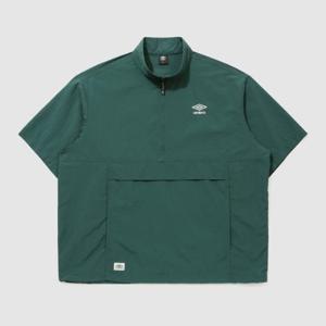 M 엄브로자켓 NQK UQ223CWT42-DGN 클래식 반팔 스탠넥 아노락 / DARK GREEN
