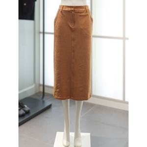 스웨이드 H라인 스커트(Z254MSD007)
