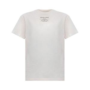 라프리마 골든구스 블랙 레터링 원 화이트 코튼 티셔츠 GWP01220 P001881 11421