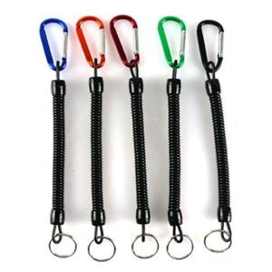 분실방지 씨타임 벌크 스프링줄 안전고리 카라비너 1m