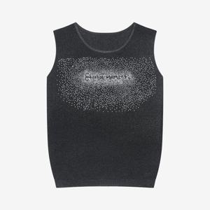 [씨]레터링 큐빅 니트 슬리브리스 - SKUCE2955