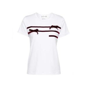 라프리마 꼼데가르송 벨벳 리본 티셔츠 NN T008 051 3