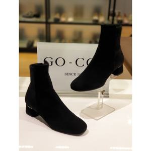 고세 GWA3981A 스웨이드블랙 여성 스판 앵클 부츠