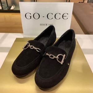 고세 GWP3002K 블랙 여성 구두 플랫 로퍼