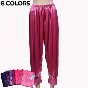 레이스 시보리 부드러운 새틴 여성 9부 파자마 0642gi