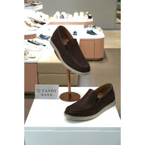 탠디 남성 펀칭 세미정장 캐주얼 로퍼 515055A C960 그레이 3Cm