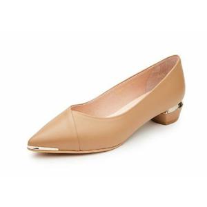 금강제화 르느와르 여성 브이컷 베이직 펌프스 베이지 RENPUC2712G8