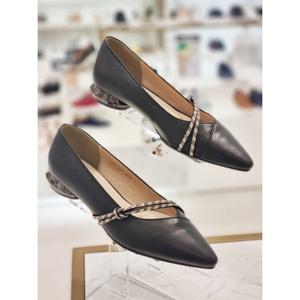 DAKS 닥스 여성 2CM 양가죽 플랫 펌프스 DLF2301 LS10 블랙