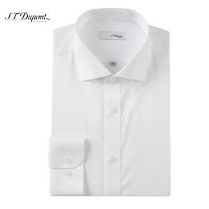 (S.T듀퐁)24년 SS 신상 슬림핏 면100 와이드 카라 도비 긴팔 셔츠 -SE4SM21LS317SBU(블루)