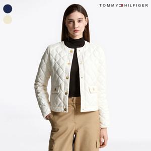 타미힐피거 여성 타미여성 골드 버튼 퀼팅 재킷 2색상 T22F7PJC050WT1 T22F7PJC050WT1