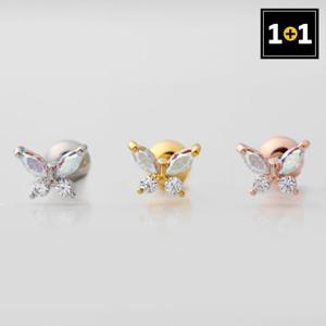 [메리그린] 패션 써지컬 나비의꿈 피어싱 하나 더