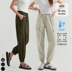 포레스트핏 (냉장고바지1탄) 여름 냉감 바스락 카고 조거 바지 남녀공용