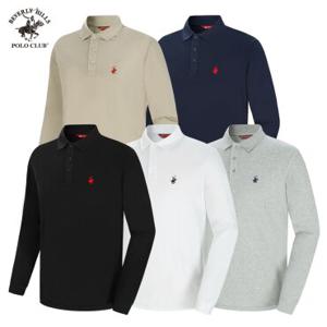 [비버리힐즈폴로클럽] 남여 스탠다드 PK 폴로 긴팔 카라 티셔츠 TPX-011