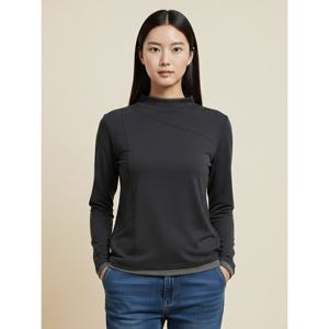 [꼼빠니아]배색 하이넥 티셔츠_CABW0-WKL630