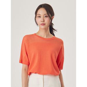 [조이너스]시스루 숄더 반소매 린넨 니트_JACU4-WSL060