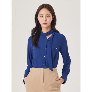 [조이너스]은장 포켓 타이 블라우스_JACU4-WRB210