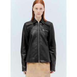 26 SS 스포트막스 여성 나파 가죽 재킷 spx0255007blk