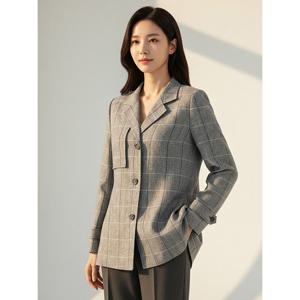 [조이너스]체크 린넨 자켓_JAAU4-CJK070