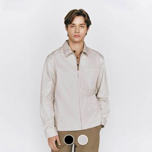 [백화점][지오다노]남자 자켓 코튼 트윌 체스트 포켓 집업 카라 셔츠 재킷 075506