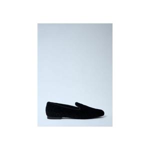 26 SS 토템 여성 시어링 안감 스웨이드 로퍼 tot0263056blk