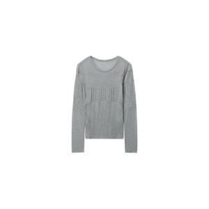 26 SS 요지야마모토 골지 니트 패널 스웨터 YQT21676GREY TP448111955