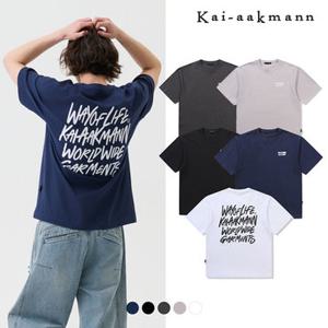 [카이아크만]유니) C100 20S 싱글 카이아크만 레터링 반팔티 (LKTMCTR701M)