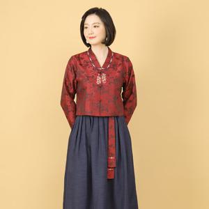 애비뉴투지 엄마옷 하객 혼주 사계절 여성 양단 개량한복 H01260