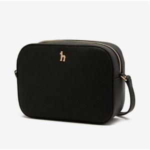 [헤지스ACC][22FW] 블랙 가죽 큐빅 퍼피 카메라백 HIWA2F180BK_