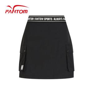 [팬텀] 여성 로고 밴드 카고 큐롯 스커트