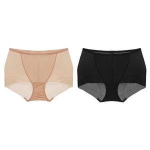 [비비안]얇고소프트한 보정 노라인 삼각거들팬티 2종택1 BP0705S