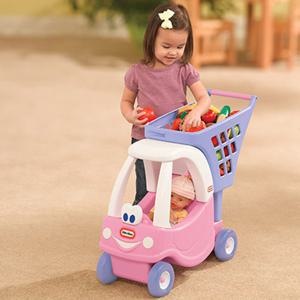 미국 리틀타익스 쇼핑카트 핑크 마트놀이 아기쇼핑카트 어린이카
