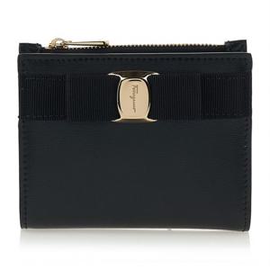 [페라가모] 여성 뉴 바라 반지갑 22 E009 NERO 0734500