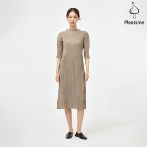 [플리츠미][플리츠미] 플리츠 폴딩 슬리브 원피스_PPOPM024006