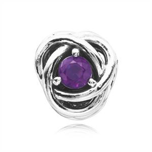 판도라 참 790065C02 2월 탄생석 퍼플 이터니티 서클