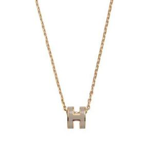 (명품) 에르메스 미니 팝아슈 마론글라쎄 골드 목걸이