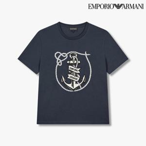 [엠포리오 아르마니]남성 엠브로이더리 앵커 반팔 티셔츠(A514326009)