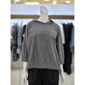 소고 트리아나 세이브존07 소고 트리아나 여성 우븐 배색 루즈핏 후드 티셔츠 AI2TA03