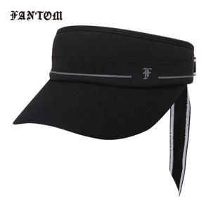 [팬텀] 여성 골지챙 리본 썬바이저
