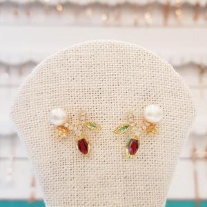 볼라레 세이브존01 진주 꽃귀걸이 spe563