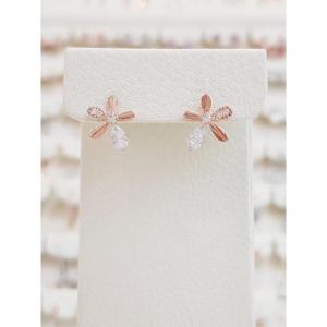 볼라레 세이브존01 플림지 꽃 큐빅 귀걸이 spe1045