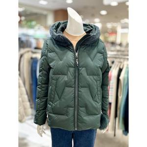 소고 세이브존01 양털 후드 배색 덕 패딩 점퍼 AK4WA07