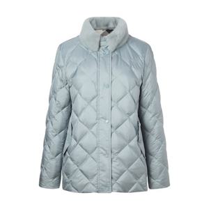 닥스 여성 24FW 클리어런스밍크FUR구스다운 블루 탈착 카라 닥스로고 퀼팅 숏 경량다운 점퍼 DLJU4DE07B1