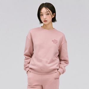 여성 자수 포인트 기모 맨투맨 티셔츠-DFRG5172D0P